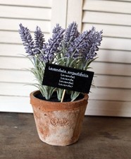 Pianta finta lavanda in vaso