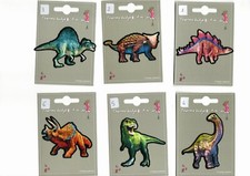 APPLICAZIONI TERMOADESIVE DINOSAURI PATCH E TOPPE DECORAZIONI ANIMALI PREISTORIA