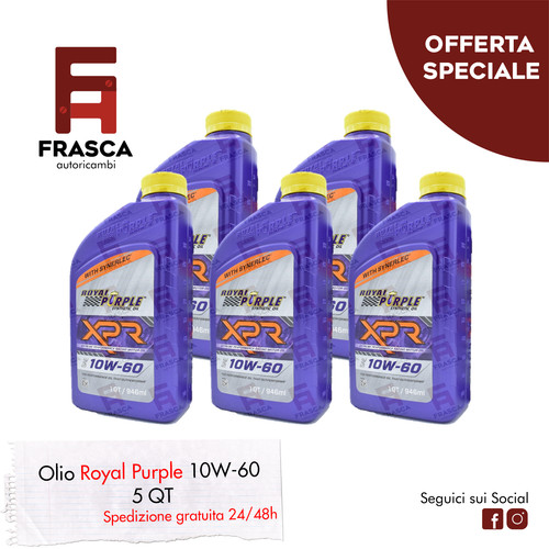 Olio sintetico xpr 10w60 royal - olio,