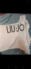 LIU JO T-SHIRT BETTER CON LOGO DONNA RAGAZZA MAGLIA MAGLIETTA COTONE VA5156JS360