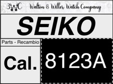 NOS [ 1X ] Orologio Vintage Seiko Cal. 8123 A Quarzo Ricambio 8123A