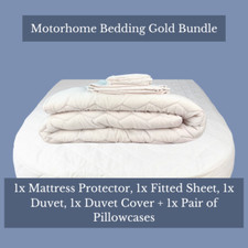 Lenzuola letto camper - Pacchetto biancheria da letto oro