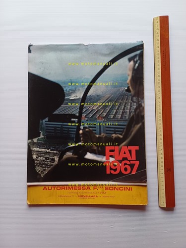 Fiat calendario 1967 italiano - calendario,