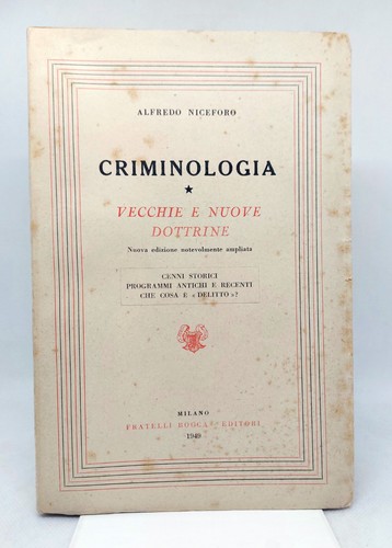 Niceforo criminologia - niceforo.,