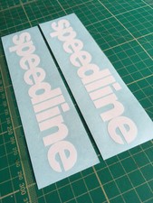 Adesivo Speedline Ruote Vinile Decalcomania Pista Auto Lega