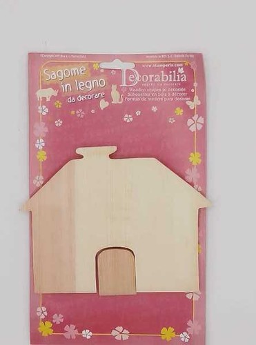 Sagoma legno casetta - , larga