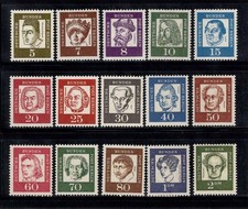 Berlino 1961 Mi. 199-213 Nuovo