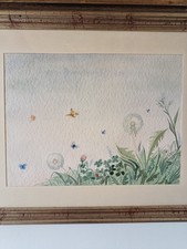 Dipinto tecnica mista su cartoncino Firmato  Galliani