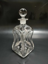 BOTTIGLIA IN VETRO LAVORATA STILE ART NOUVEAU LIBERTY EPOCA 900'