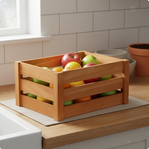Cassa portaoggetti legno - cassa, in