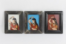 Set di 3 dipinti vintage in