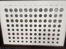 Quadro Collezione Monete Euro 2002 – 96 Pezzi – 12 Paesi – Fior di Conio UNC...