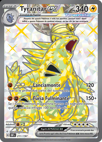 Tyranitar 211 197 ita - ex,