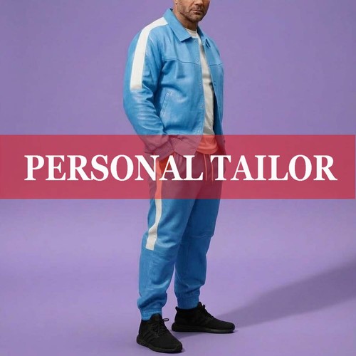 Felpa tuta uomo - pelle, di