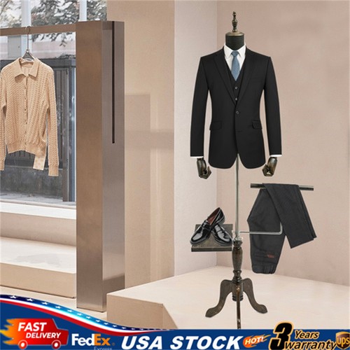 Manichino uomo nero vestito