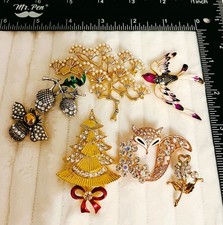 Lotto 7 spille con strass