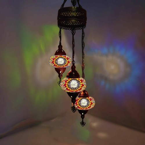 Lampadario mosaico vetro arabo