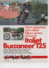 PUBBLICITA'  ADVERTISING-MOTO ITALJET 125 BUCCANEER  1976 MOTOITALIANE MOTOSPORT