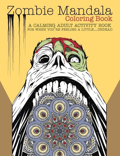 Zombie mandala coloring book - mandala,