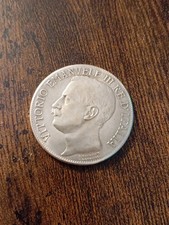 Moneta-Vittorio Emanuele III. 5 LIRE 1861/1911 Rara