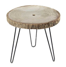 Tavolino legno corteccia - tavolino,