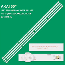 KIT 4 BARRE STRIP 9LED TV AKAI