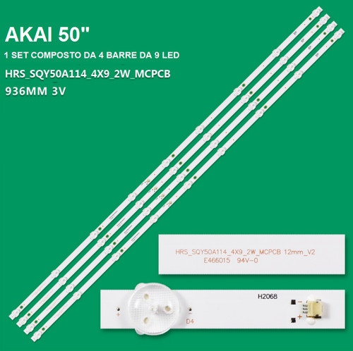 Kit barre strip 9led - kit,
