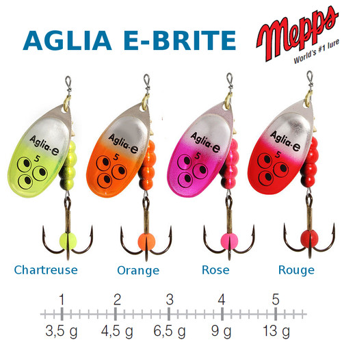 Mepps aglia brite uv - aglia, e-brite