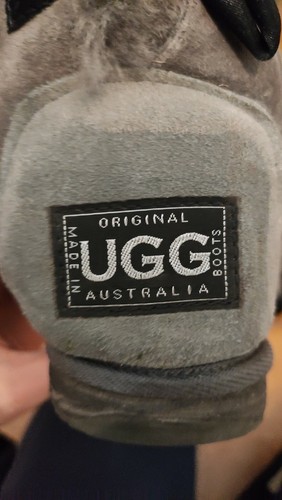 Stivali ugg grigi fiocchi - stivali,