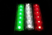 FANALINI BANDIERA ITALIANA LUCI INGOMBRO 12-24V TRICOLORE CAMION IMPERMEABILE