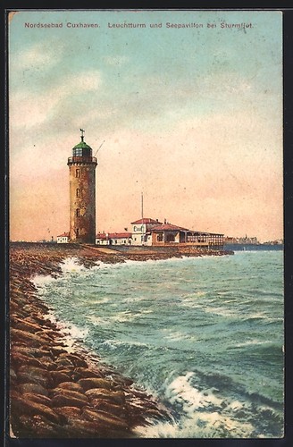 Cuxhaven faro padiglione - cuxhaven,,