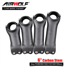 Stelo bici carbonio 70-130mm 3k T800 31,8mm per strada e MTB bici bicicletta manubrio