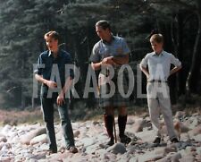 Foto vintage 1997, Principe Carlo con William e Harry, Stampa 20 x 30cm