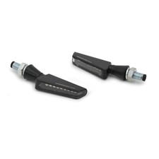 BARRACUDA COPPIA FRECCE LED SEQUENZIALI SQ-LED B-LUX MOTO OMOLOGATE NERE