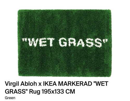 Tappeto virgilio abloh ikea - x,