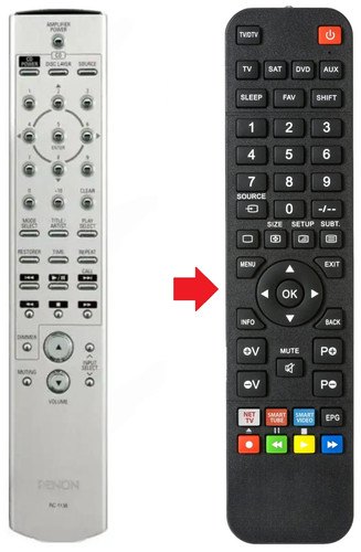 Telecomando adatto per denon - adatto,
