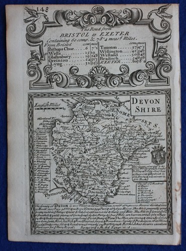 Devonshire devon mappa - devon,,