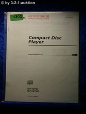Sony Manuale Di Istruzioni CDP XB740 / XB740E Lettore CD (#1302)