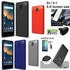 Custodia per NOKIA 2V (5.5") / Nokia 2.1 custodia testurizzata con pennello