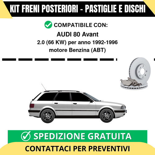 Kit freni posteriori - kit, audi