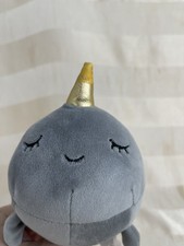Balena Narvalo Grigio Peluche