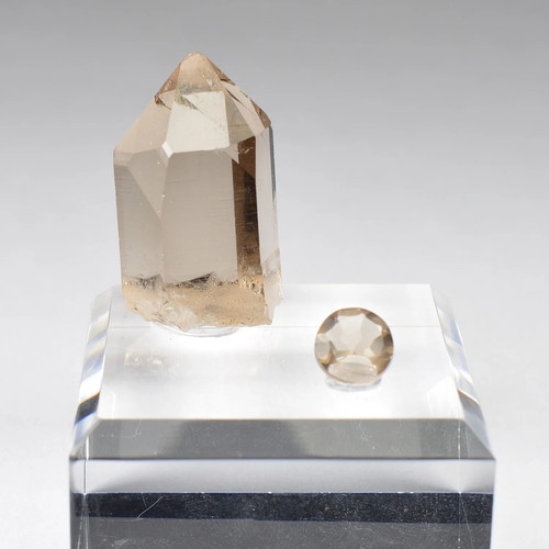 Quartz fumé massif - quartz,