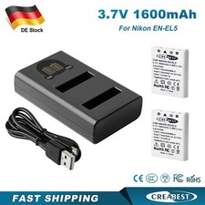 2 pezzi batteria EN-EL5 1600