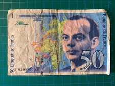 Banconota 50 franchi francesi - 1994, Banque de France, Antoine de Saint-Exupéry