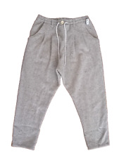 Pantaloni da Uomo Cavallo Basso Harem Affusolato Larga Larghi Lana Pants size L