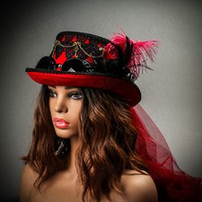 Cappello ROSSO Steampunk