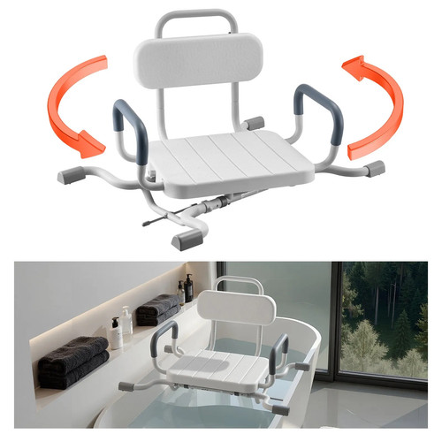 Sedia girevole doccia con - da,