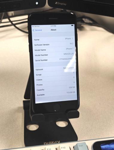 Apple iphone nero opaco 128 - apple, 7