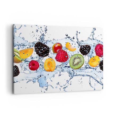 Quadro tela 100x70cm acqua - tela,