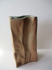 Vaso sacchetto ceramica opaca marrone Rosenthal Tapio Wirkkala Studio Linie